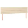 Image de vidaXL TÃªtes de lit 2 pcs CrÃ¨me 80x5x78/88 cm Tissu