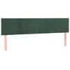 Image de vidaXL TÃªtes de lit 2 pcs Vert foncÃ© 80x5x78/88 cm Velours
