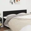 Image de vidaXL TÃªtes de lit 2 pcs Noir 90x5x78/88 cm Tissu