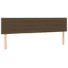 Image de vidaXL TÃªtes de lit 2 pcs Marron FoncÃ© 90x5x78/88 cm Tissu