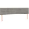 Image de vidaXL TÃªtes de lit 2 pcs Gris clair 90x5x78/88 cm Velours