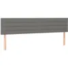 Image de vidaXL TÃªtes de lit 2 pcs Gris foncÃ© 100x5x78/88 cm Tissu