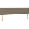 Image de vidaXL TÃªtes de lit 2 pcs Taupe 100x5x78/88 cm Tissu