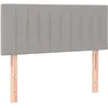 Image de vidaXL TÃªte de lit Gris clair 80x5x78/88 cm Tissu