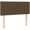 Image de vidaXL TÃªte de lit Marron FoncÃ© 80x5x78/88 cm Tissu