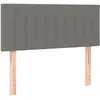 Image de vidaXL TÃªte de lit Gris foncÃ© 90x5x78/88 cm Tissu