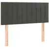 Image de vidaXL TÃªte de lit Gris foncÃ© 90x5x78/88 cm Velours