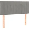 Image de vidaXL TÃªte de lit Gris clair 100x5x78/88 cm Velours