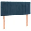Image de vidaXL TÃªte de lit Bleu foncÃ© 100x5x78/88 cm Velours