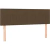Image de vidaXL TÃªtes de lit 2 pcs Marron foncÃ© 72x5x78/88 cm Tissu