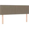 Image de vidaXL TÃªtes de lit 2 pcs Taupe 72x5x78/88 cm Tissu
