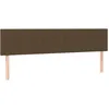 Image de vidaXL TÃªtes de lit 2 pcs Marron FoncÃ© 80x5x78/88 cm Tissu