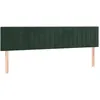 Image de vidaXL TÃªtes de lit 2 pcs Vert foncÃ© 80x5x78/88 cm Velours