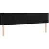 Image de vidaXL TÃªtes de lit 2 pcs Noir 90x5x78/88 cm Velours