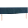 Image de vidaXL TÃªtes de lit 2 pcs Bleu foncÃ© 90x5x78/88 cm Velours