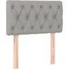 Image de vidaXL TÃªte de lit Gris clair 80x7x78/88 cm Tissu