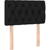 Image de vidaXL TÃªte de lit Noir 80x7x78/88 cm Tissu