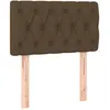 Image de vidaXL TÃªte de lit Marron FoncÃ© 80x7x78/88 cm Tissu