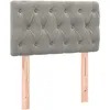 Image de vidaXL TÃªte de lit Gris clair 80x7x78/88 cm Velours