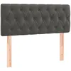 Image de vidaXL TÃªte de lit Gris foncÃ© 90x7x78/88 cm Velours