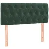 Image de vidaXL TÃªte de lit Vert foncÃ© 90x7x78/88 cm Velours