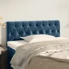 Image de vidaXL TÃªte de lit Bleu foncÃ© 90x7x78/88 cm Velours