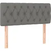 Image de vidaXL TÃªte de lit Gris foncÃ© 100x7x78/88 cm Tissu