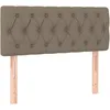 Image de vidaXL TÃªte de lit Taupe 100x7x78/88 cm Tissu