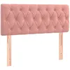 Image de vidaXL TÃªte de lit Rose 100x7x78/88 cm Velours