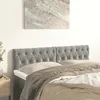 Image de vidaXL TÃªtes de lit 2 pcs Gris clair 80x7x78/88 cm Velours