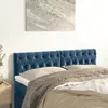 Image de vidaXL TÃªtes de lit 2 pcs Bleu foncÃ© 80x7x78/88 cm Velours