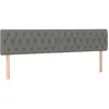 Image de vidaXL TÃªtes de lit 2 pcs Gris foncÃ© 90x7x78/88 cm Tissu