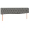 Image de vidaXL TÃªtes de lit 2 pcs Gris foncÃ© 100x7x78/88 cm Tissu