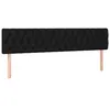 Image de vidaXL TÃªtes de lit 2 pcs Noir 100x7x78/88 cm Tissu