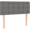 Image de vidaXL TÃªte de lit Gris foncÃ© 80x5x78/88 cm Tissu