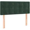 Image de vidaXL TÃªte de lit Vert foncÃ© 90x5x78/88 cm Velours