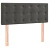 Image de vidaXL TÃªte de lit Gris foncÃ© 100x5x78/88 cm Velours