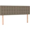 Image de vidaXL TÃªtes de lit 2 pcs Taupe 72x5x78/88 cm Tissu