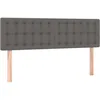 Image de vidaXL TÃªtes de lit 2 pcs Gris 72x5x78/88 cm Similicuir