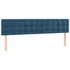 Image de vidaXL TÃªtes de lit 2 pcs Bleu foncÃ© 80x5x78/88 cm Velours