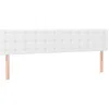 Image de vidaXL TÃªtes de lit 2 pcs Blanc 100x5x78/88 cm Similicuir