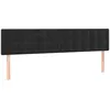 Image de vidaXL TÃªtes de lit 2 pcs Noir 100x5x78/88 cm Velours