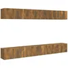 Image de vidaXL Meubles TV 8 pcs ChÃªne fumÃ© 60x30x30 cm Bois d'ingÃ©nierie