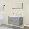 Image de vidaXL Meubles de salle de bain Sonoma gris Bois d'ingÃ©nierie