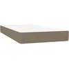 Image de vidaXL Matelas de lit Ã  ressorts ensachÃ©s Taupe 80x200x20 cm Tissu