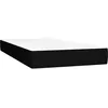 Image de vidaXL Matelas de lit Ã  ressorts ensachÃ©s Noir 90x200x20 cm Tissu