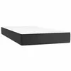 Image de vidaXL Matelas de lit Ã  ressorts ensachÃ©s Noir 90x200x20 cm Similicuir