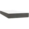 Image de vidaXL Matelas de lit Ã  ressorts ensachÃ©s Gris foncÃ© 90x200x20 cm