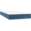 Image de vidaXL Matelas de lit Ã  ressorts ensachÃ©s Bleu foncÃ© 90x200x20 cm