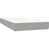Image de vidaXL Matelas de lit Ã  ressorts ensachÃ©s Gris clair 100x200x20 cm